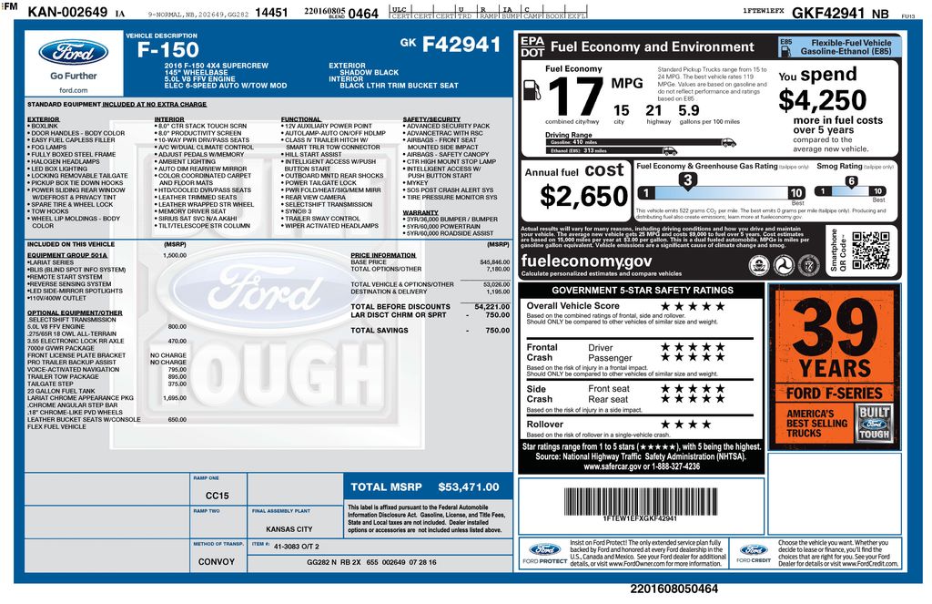 Used 2016 Ford F-150 Truck