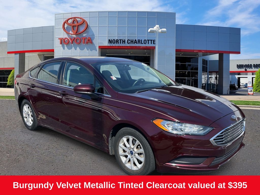 Red (Burgundy Velvet Metallic Tinted Clearcoat) 2017 Ford Fusion S Sedan Front-Wheel Drive 6-Speed Automatic