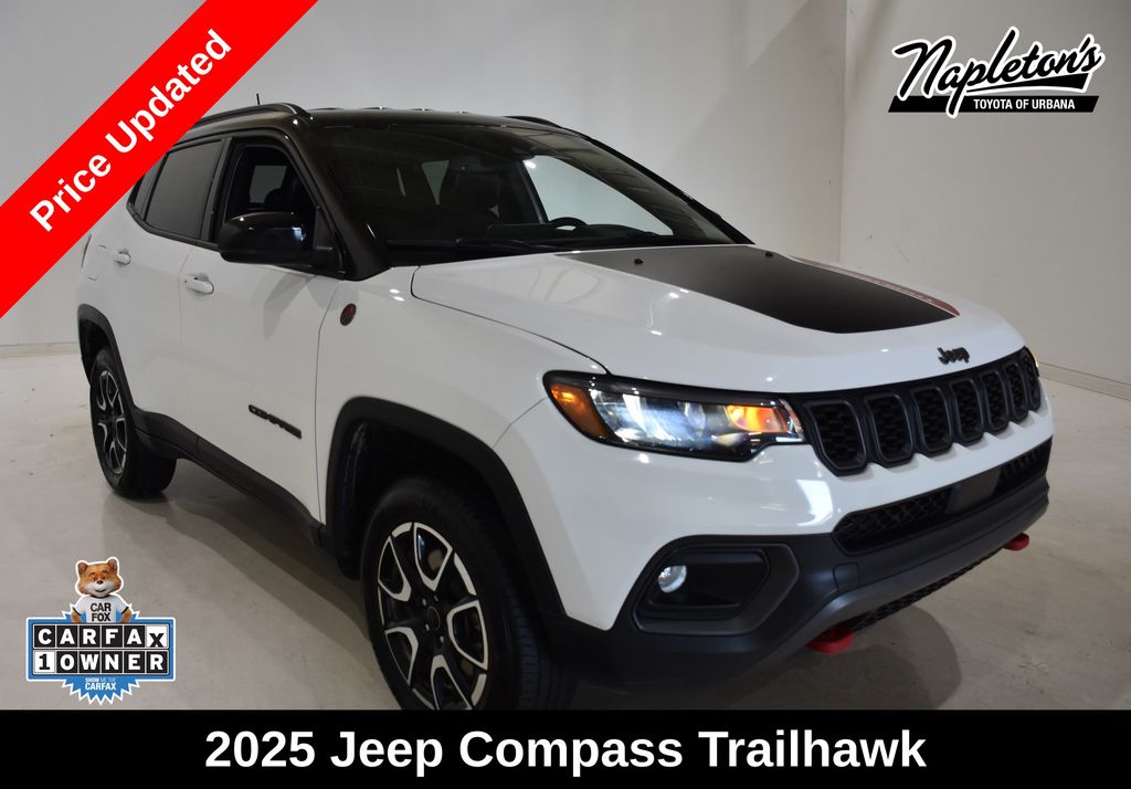 Bright White Clearcoat 2025 Jeep Compass SUV / Crossover Four-Wheel Drive 8-Speed Automatic