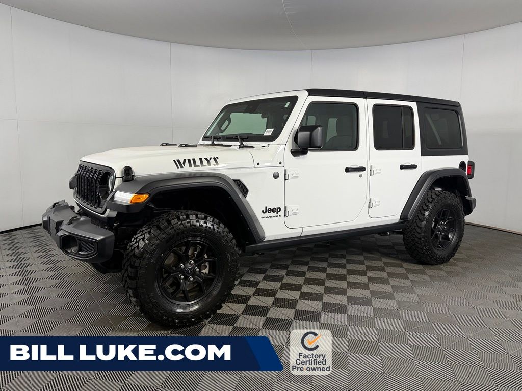 Bright White Clearcoat 2025 Jeep Wrangler SUV / Crossover Four-Wheel Drive 8-Speed Automatic