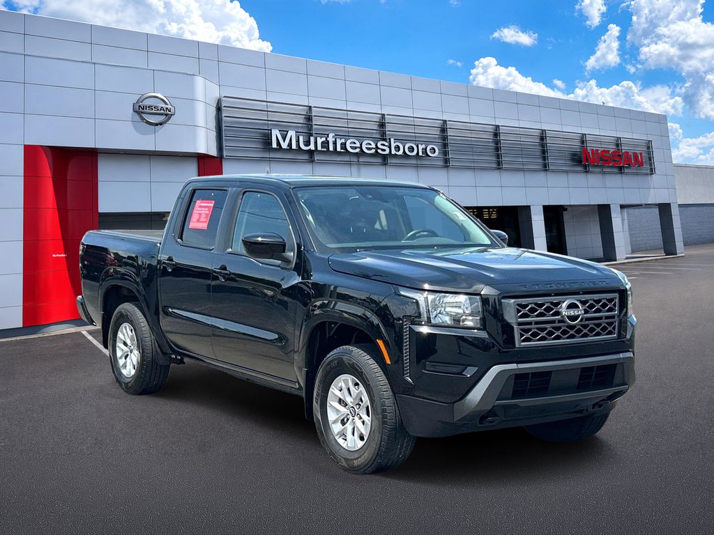 Super Black 2024 Nissan Frontier Pickup Truck Four-Wheel Drive 9-Speed Automatic Overdrive
