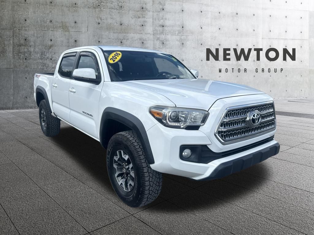Super White 2016 Toyota Tacoma Pickup Truck Four-Wheel Drive 6-Speed Manual