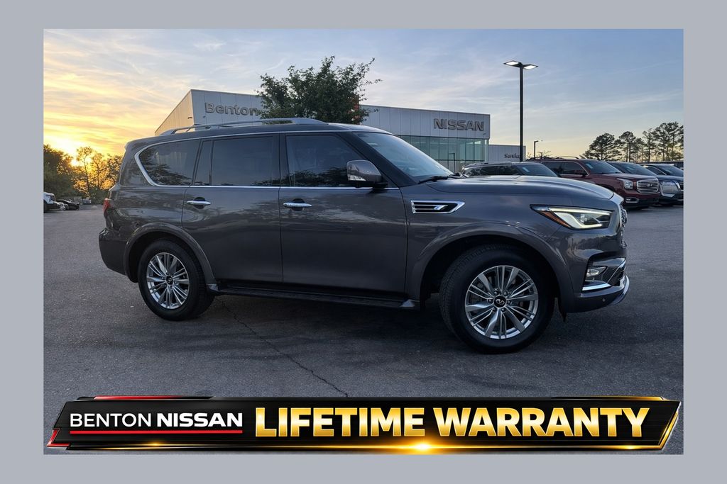 Anthracite Gray 2024 INFINITI QX80 Luxe 4WD SUV / Crossover All-Wheel Drive 7-Speed Automatic