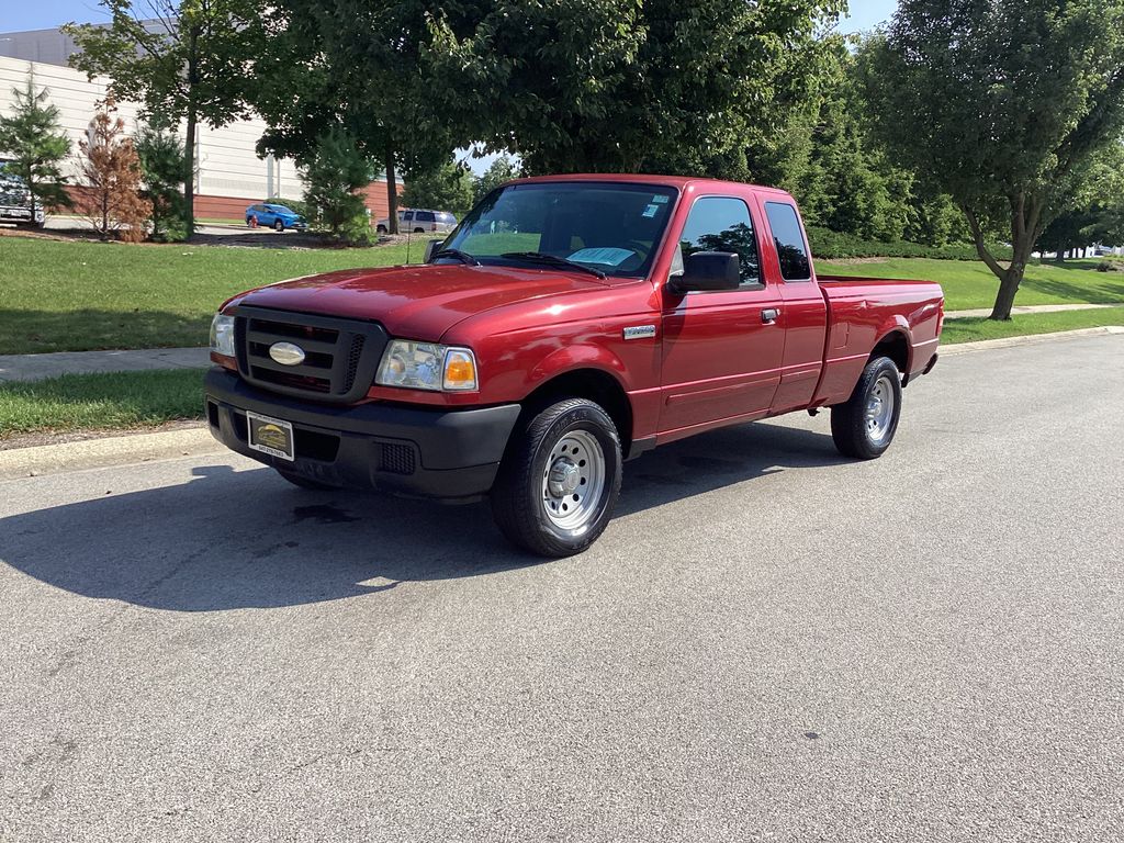 Red 2007 Ford Ranger Pickup Truck Rear-Wheel Drive 5-Speed Automatic