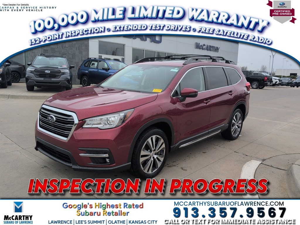 Crimson Red Pearl 2022 Subaru Ascent Limited 7-Passenger AWD SUV / Crossover All-Wheel Drive Continuously Variable Transmission