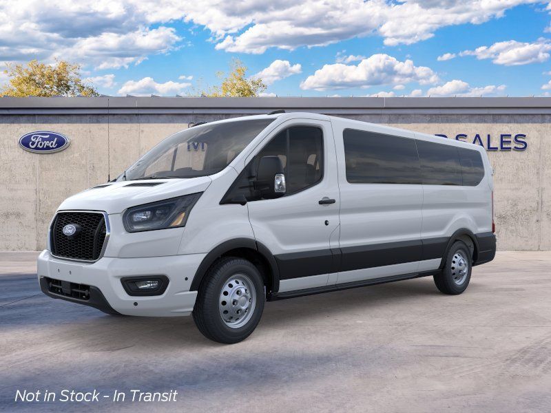 Oxford White 2026 Ford Transit Passenger Van All-Wheel Drive 