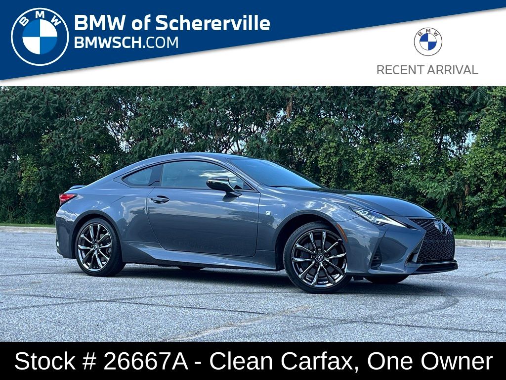 Gray 2021 Lexus RC Coupe All-Wheel Drive 6-Speed Automatic
