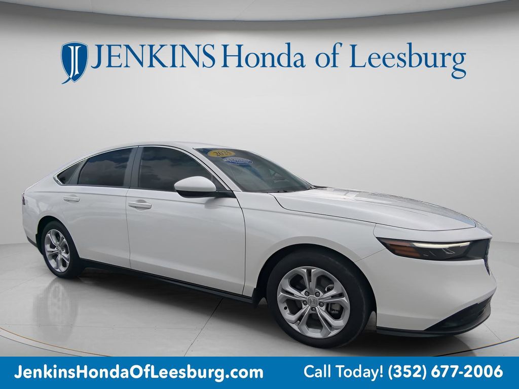 Platinum White Pearl 2025 Honda Accord LX FWD Sedan Front-Wheel Drive Continuously Variable Transmission
