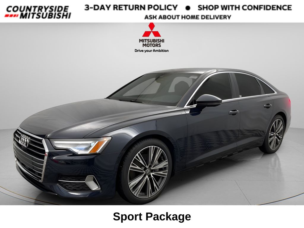 Firmament Blue Metallic 2019 Audi A6 45 TFSI quattro Premium Plus Sedan AWD Sedan All-Wheel Drive 7-Speed Automatic