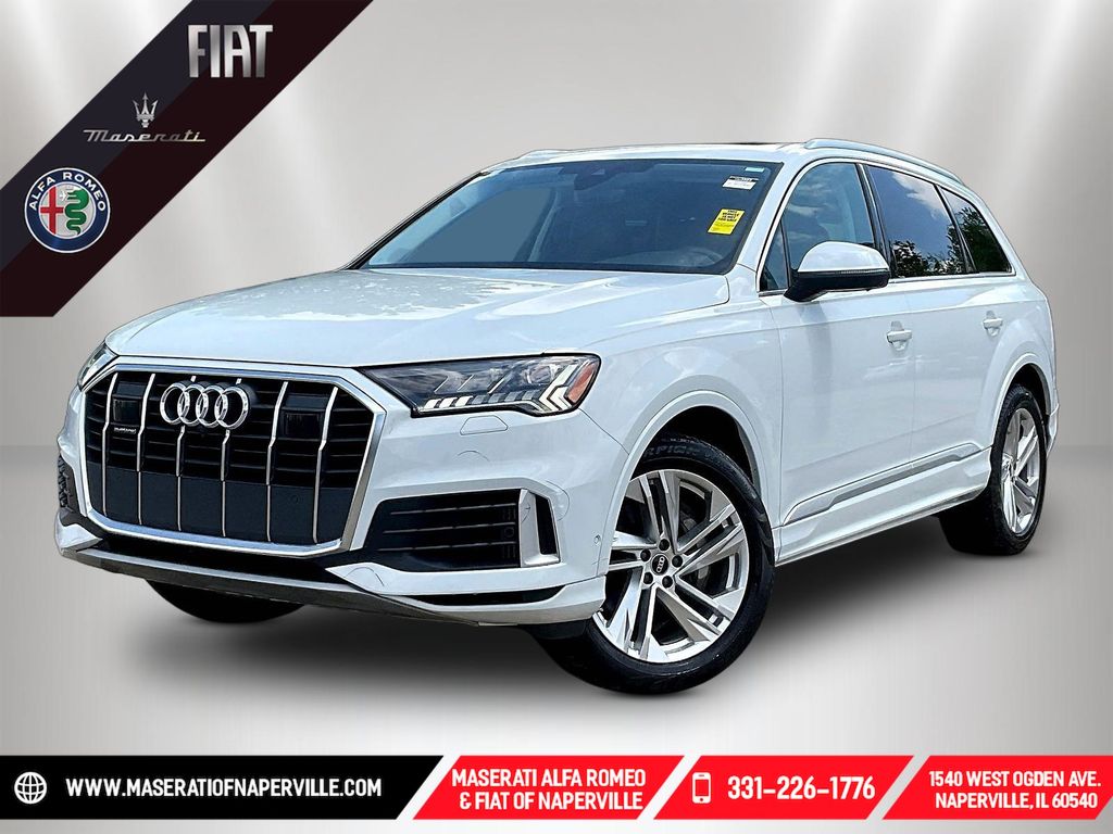 Glacier White 2023 Audi Q7 SUV / Crossover All-Wheel Drive 8-Speed Automatic
