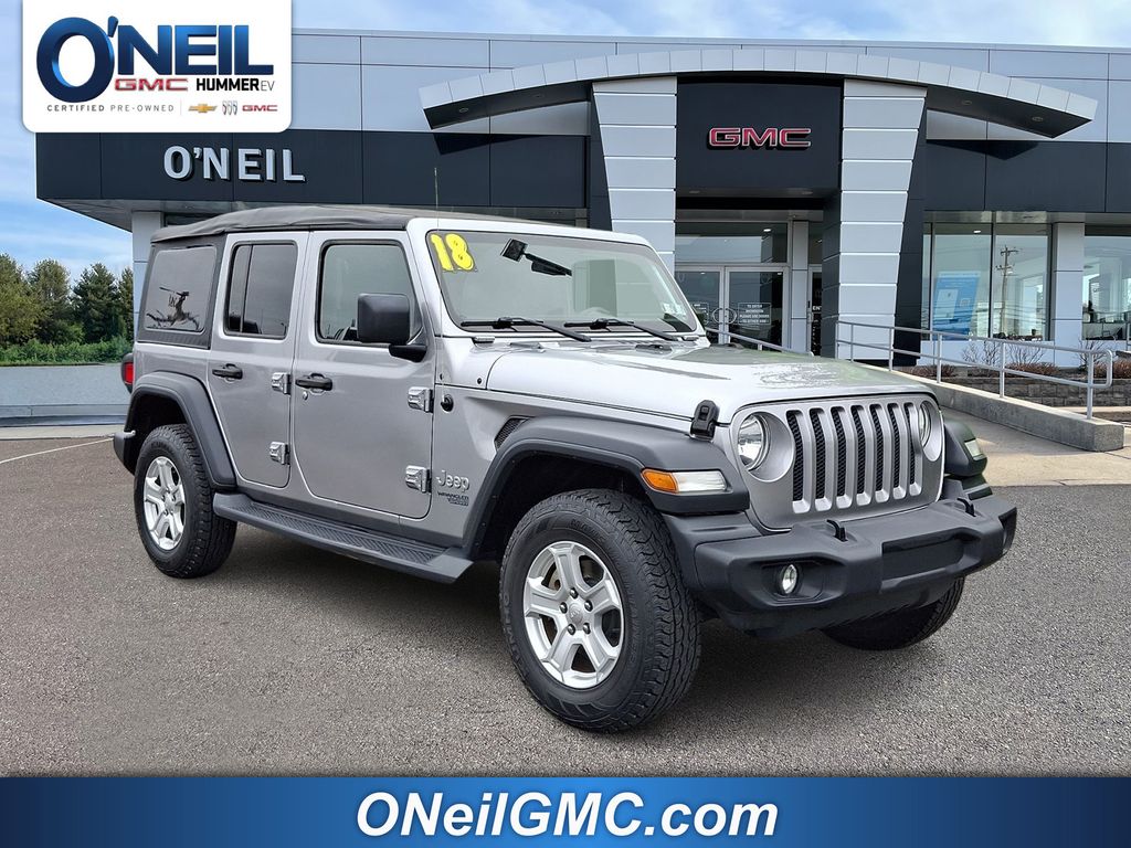 Billet Silver Metallic Clearcoat 2018 Jeep Wrangler SUV / Crossover Four-Wheel Drive 8-Speed Automatic