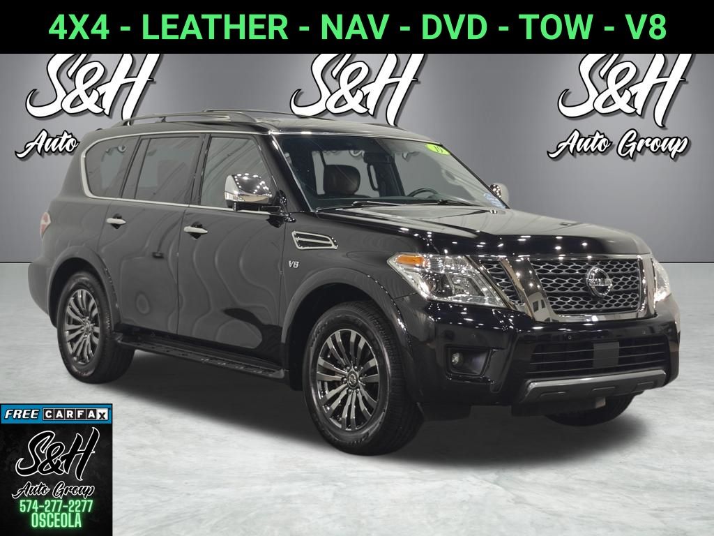 Super Black 2019 Nissan Armada SUV / Crossover Four-Wheel Drive 7-Speed Automatic