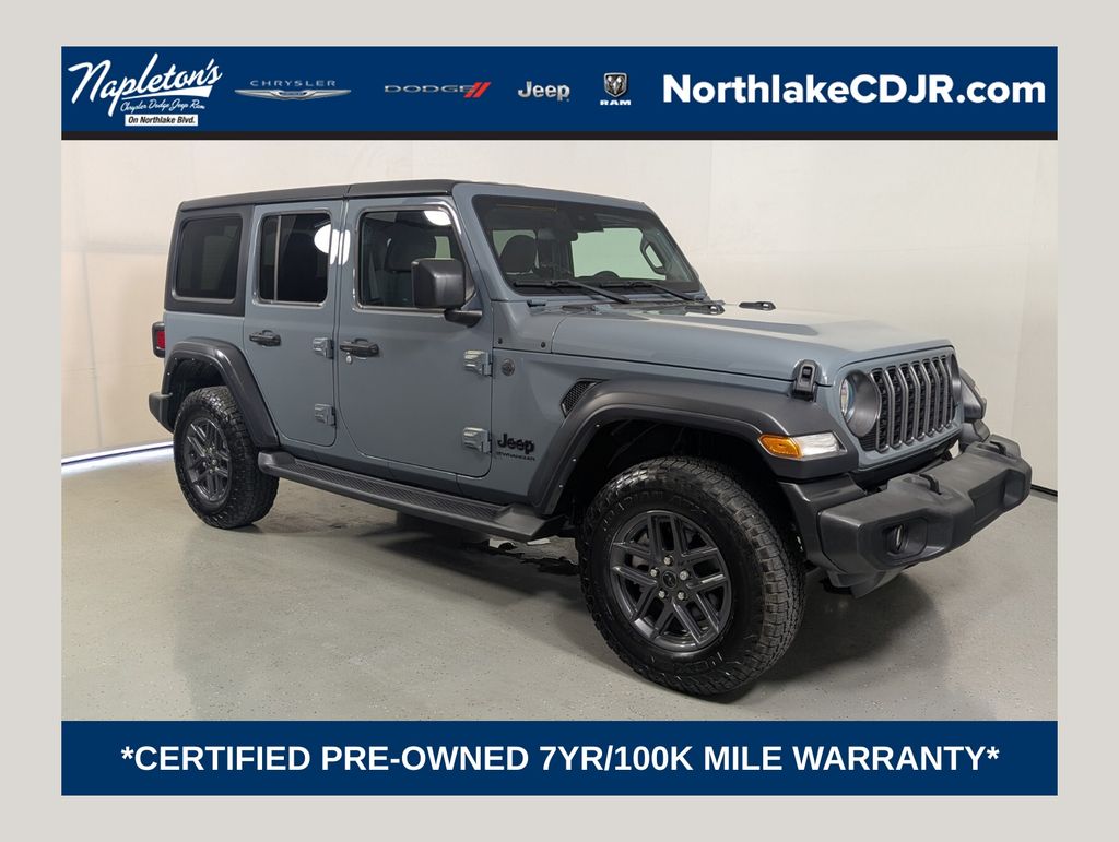 Anvil Clear Coat 2024 Jeep Wrangler SUV / Crossover Four-Wheel Drive 8-Speed Automatic