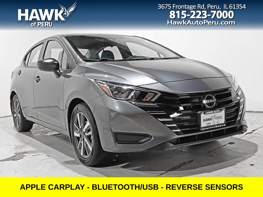 Gray (Gun Metallic) 2024 Nissan Versa Sedan Front-Wheel Drive Continuously Variable Transmission