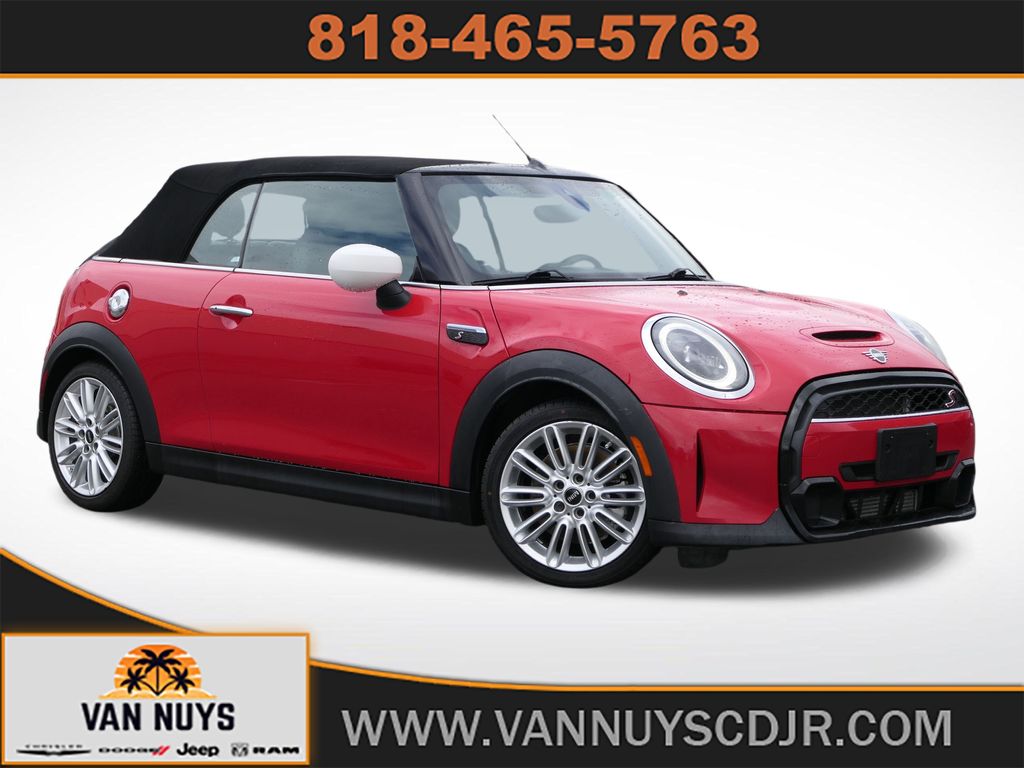 Chili Red 2023 MINI Cooper S Convertible FWD Convertible Front-Wheel Drive 7-Speed Automatic