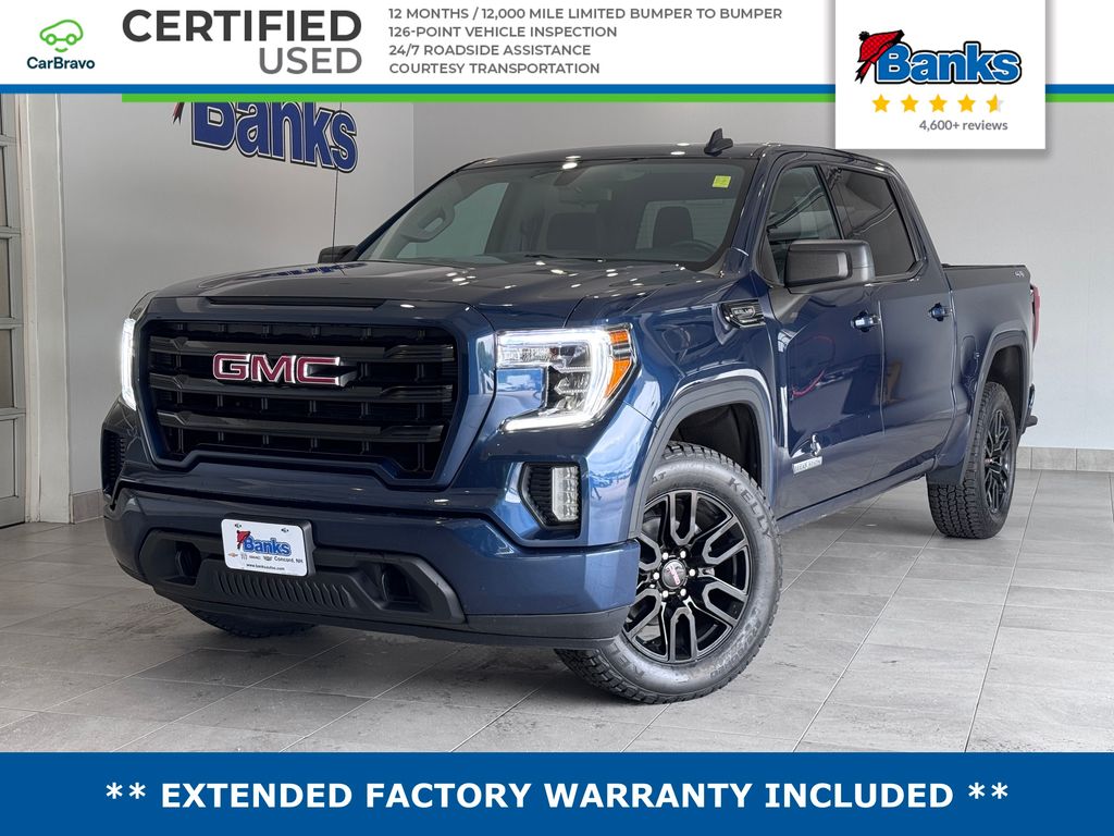 Pacific Blue Metallic 2021 GMC Sierra 1500 Pickup Truck Four-Wheel Drive Automatic