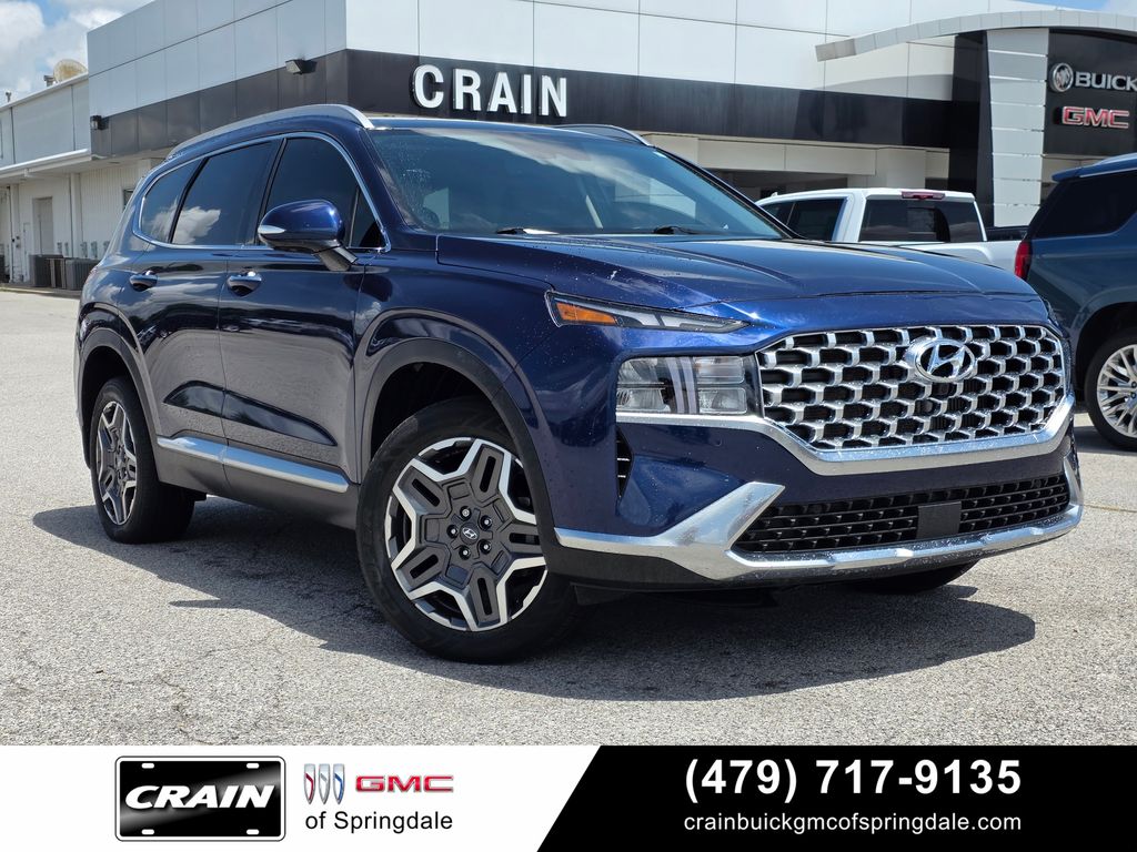 Stormy Blue 2022 Hyundai Santa Fe SUV / Crossover All-Wheel Drive Automatic