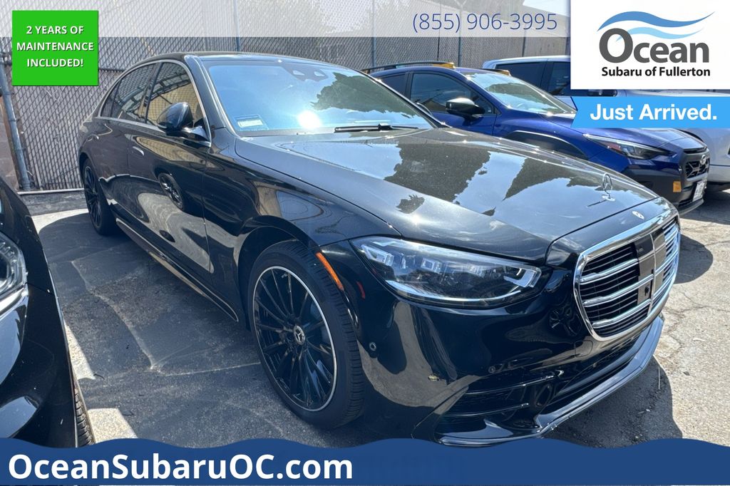 Black 2022 Mercedes-Benz S-Class Sedan All-Wheel Drive 9-Speed Automatic