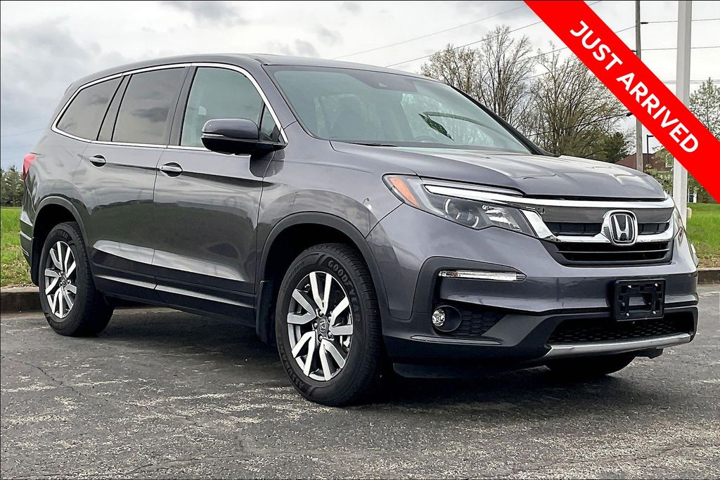 Gray (Modern Steel Metallic) 2021 Honda Pilot EX-L AWD SUV / Crossover All-Wheel Drive 9-Speed Automatic