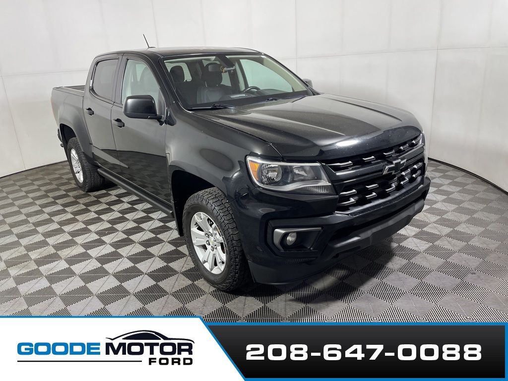 Black 2022 Chevrolet Colorado LT Crew Cab 4WD Pickup Truck Four-Wheel Drive 8-Speed Automatic