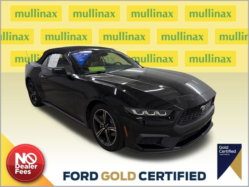 Shadow Black 2024 Ford Mustang Convertible Rear-Wheel Drive Automatic