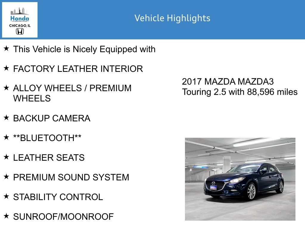 2017 Mazda Mazda3 Touring 2.5 7