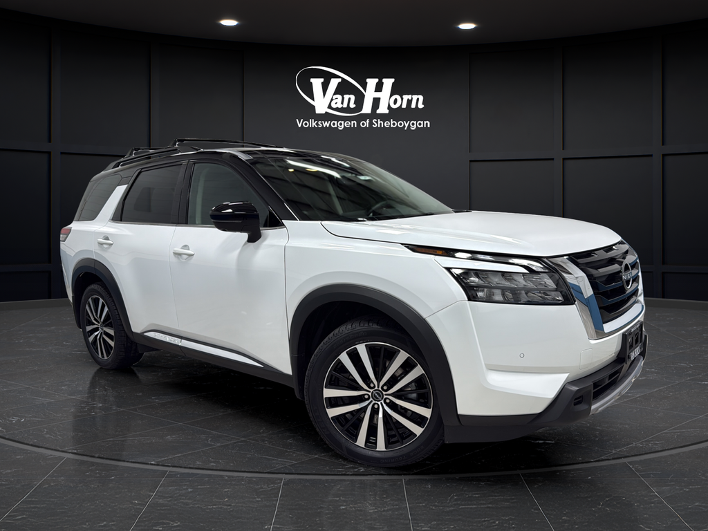 Everest White Pearl/Black 2025 Nissan Pathfinder SUV / Crossover All-Wheel Drive 9-Speed Automatic