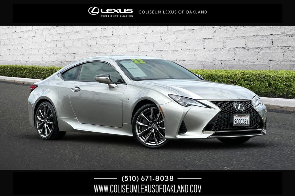 Atomic Silver 2022 Lexus RC Coupe Rear-Wheel Drive 8-Speed Automatic