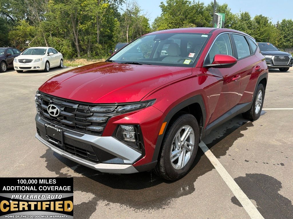 Ultimate Red 2025 Hyundai Tucson SUV / Crossover All-Wheel Drive 8-Speed Automatic