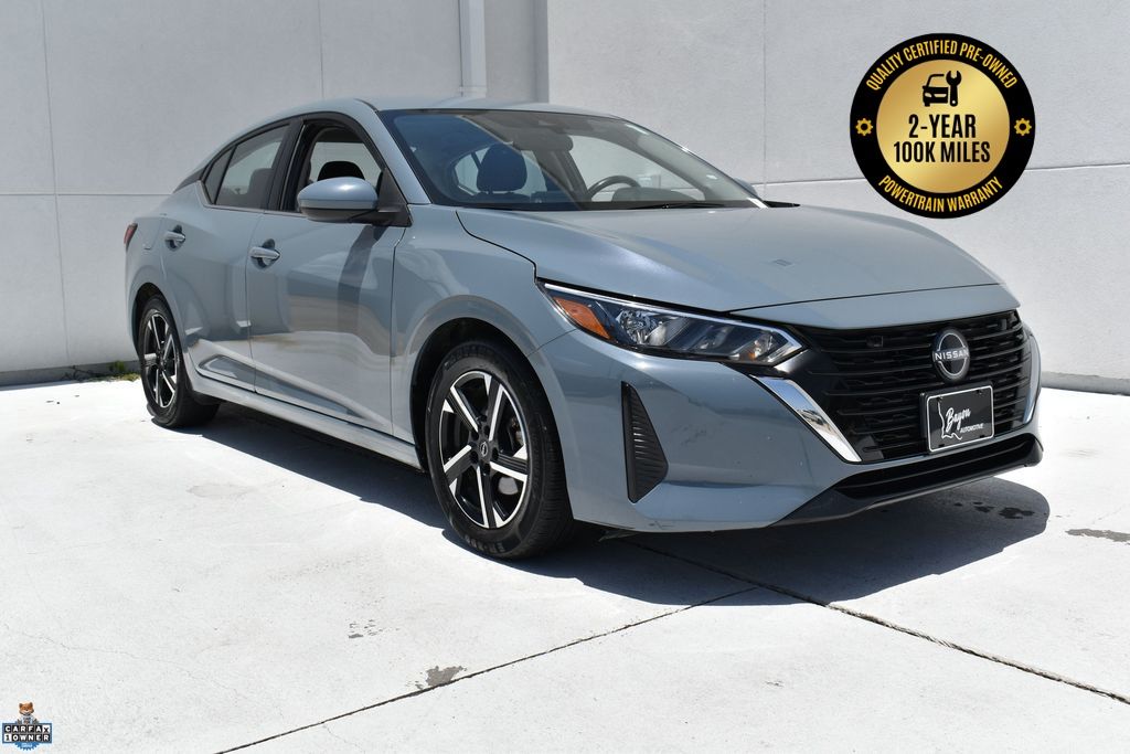 Atlantic Gray Metallic 2024 Nissan Sentra Sedan Front-Wheel Drive Continuously Variable Transmission