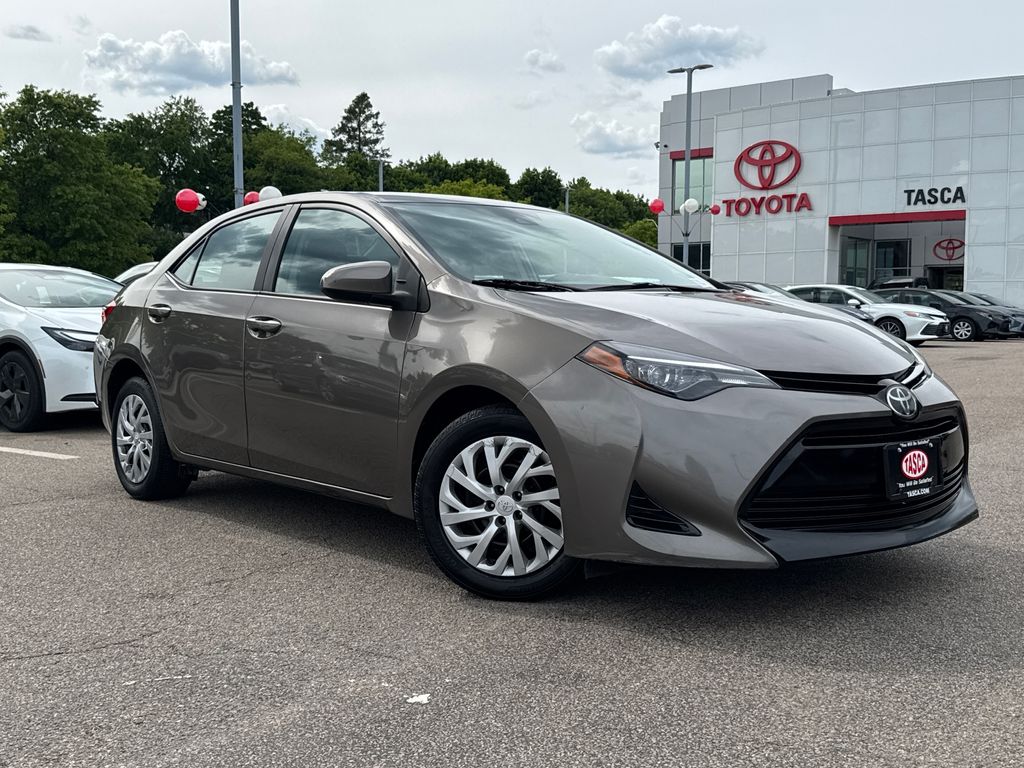 Gray Metallic 2018 Toyota Corolla LE Sedan Front-Wheel Drive Continuously Variable Transmission