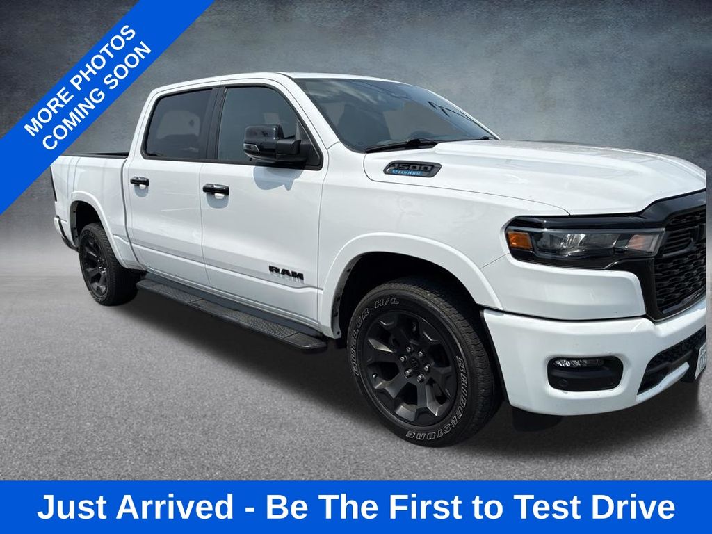 Bright White Clearcoat 2025 RAM 1500 Pickup Truck Four-Wheel Drive 8-Speed Automatic