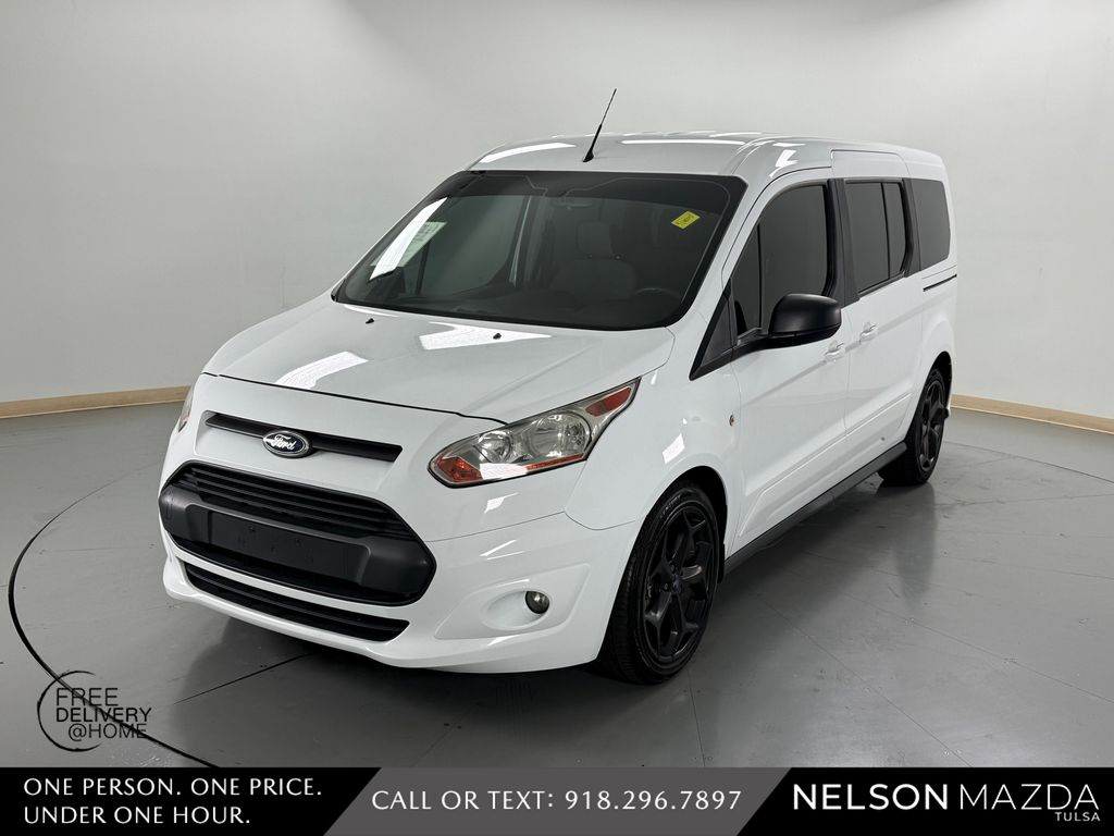 Frozen White 2016 Ford Transit Connect Wagon XLT LWB FWD with Rear Liftgate Van Front-Wheel Drive 6-Speed Automatic