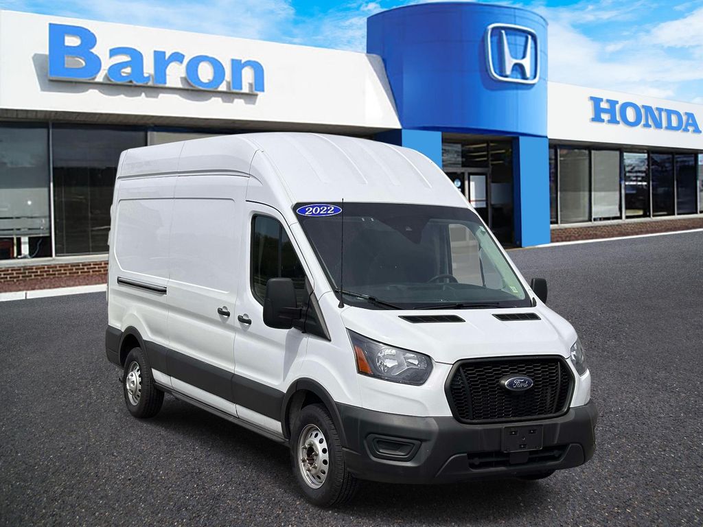 Oxford White 2022 Ford Transit Cargo 350 High Roof LB RWD Van Rear-Wheel Drive