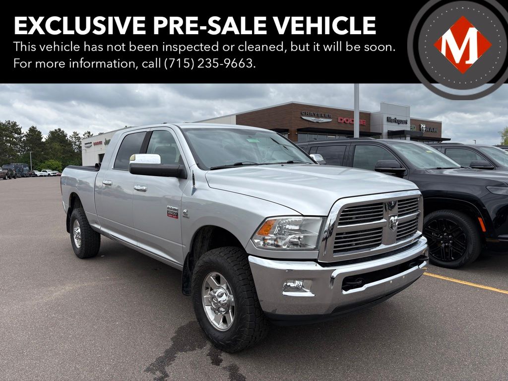 Bright Silver Metallic Clearcoat 2010 Dodge RAM 2500 SLT Mega Cab 4WD Pickup Truck Four-Wheel Drive 6-Speed Automatic