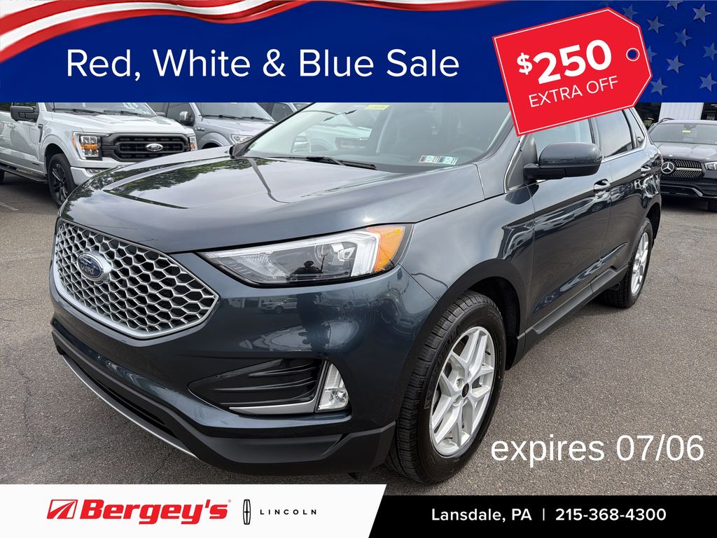 Blue Metallic 2024 Ford Edge SUV / Crossover All-Wheel Drive 8-Speed Automatic