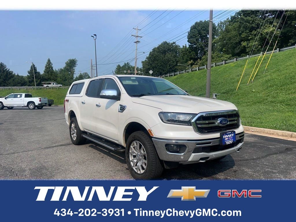 White Platinum Tri-Coat 2019 Ford Ranger Pickup Truck Four-Wheel Drive Automatic