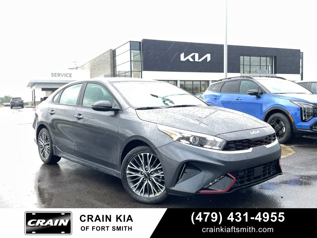 Gray 2024 Kia Forte Sedan Front-Wheel Drive Continuously Variable Transmission