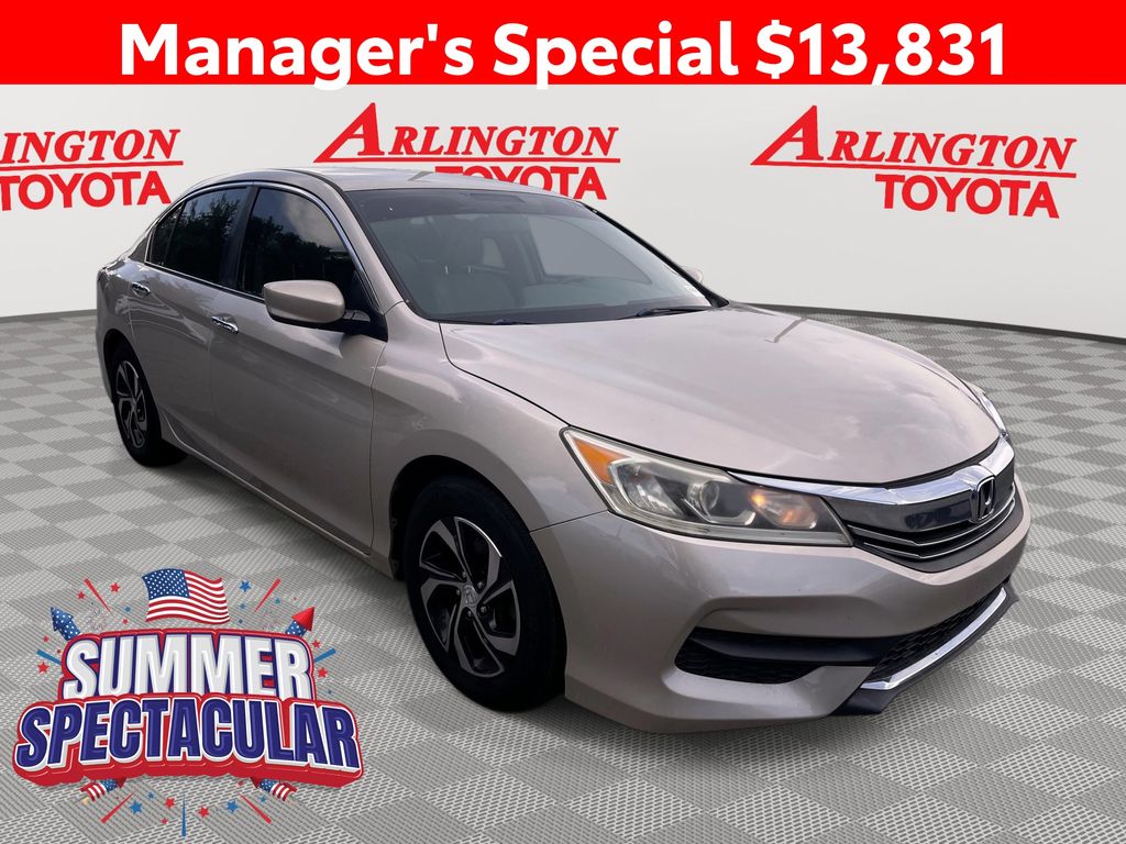 Champagne Frost Pearl 2017 Honda Accord Sedan Front-Wheel Drive Continuously Variable Transmission