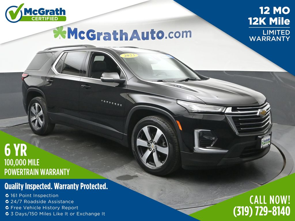 Mosaic Black Metallic 2023 Chevrolet Traverse SUV / Crossover Four-Wheel Drive 9-Speed Automatic