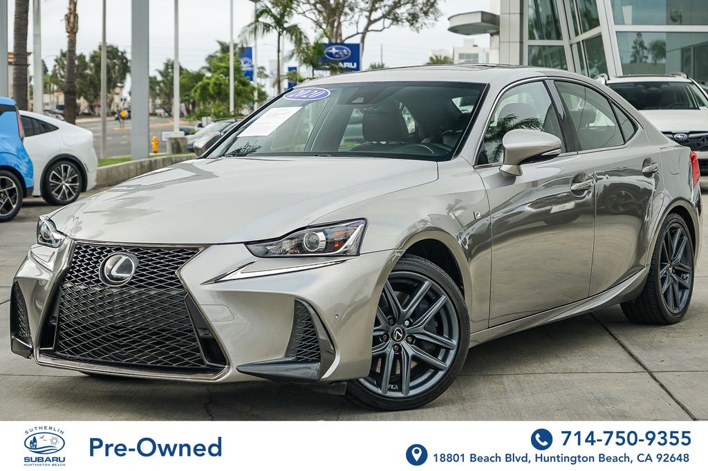 Silver 2020 Lexus IS 300 RWD Sedan Rear-Wheel Drive 8-Speed Dual Clutch