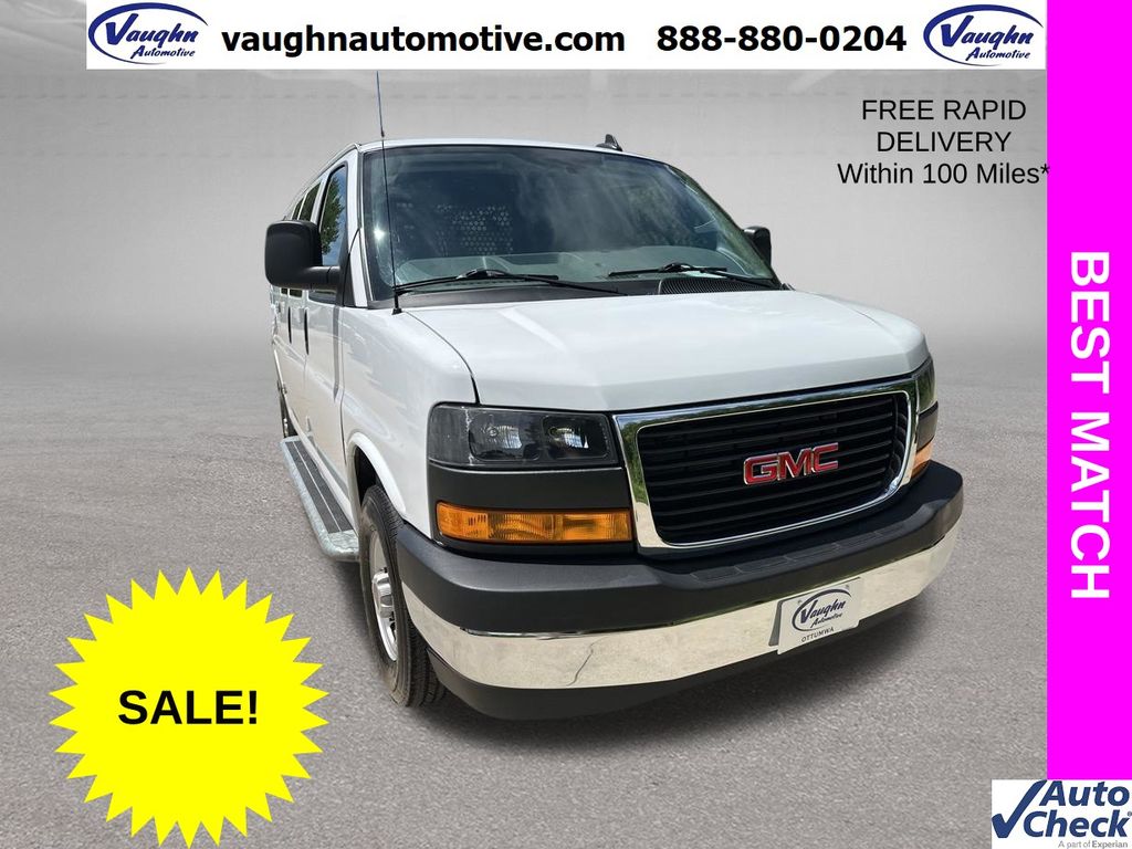 Summit White 2024 GMC Savana Cargo Van Rear-Wheel Drive 8-Speed Automatic Overdrive
