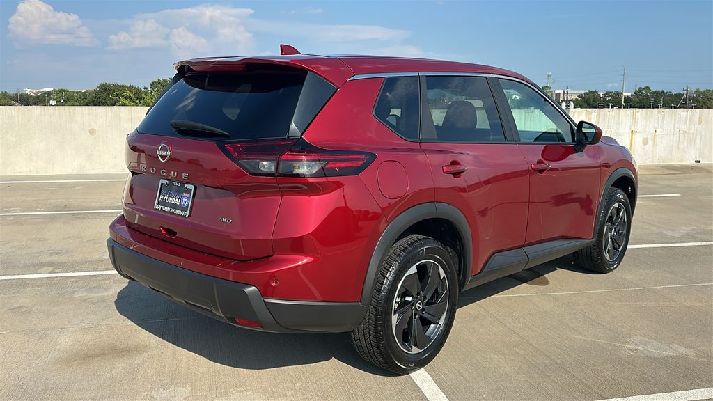 2025 Nissan Rogue SV Red at South Houston Nissan