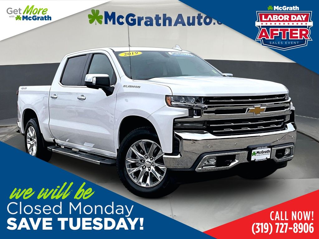 White (Iridescent Pearl Tricoat) 2019 Chevrolet Silverado 1500 Pickup Truck Four-Wheel Drive 8-Speed Automatic