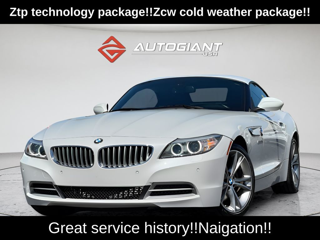 White Metallic 2015 BMW Z4 sDrive35i Roadster RWD Convertible Rear-Wheel Drive 7-Speed Manual