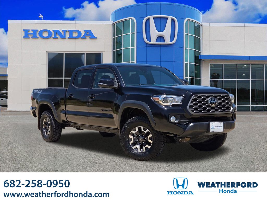 Midnight Black Metallic 2021 Toyota Tacoma Pickup Truck Four-Wheel Drive 6-Speed Automatic