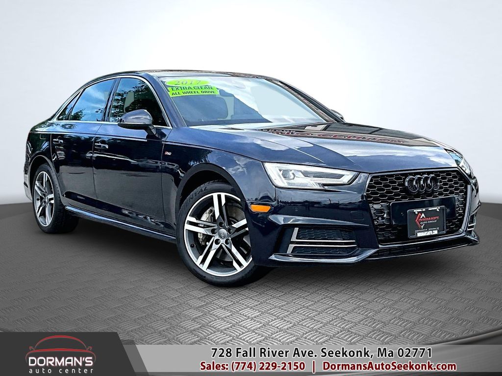 Moonlight Blue 2017 Audi A4 Sedan All-Wheel Drive 7-Speed Automatic