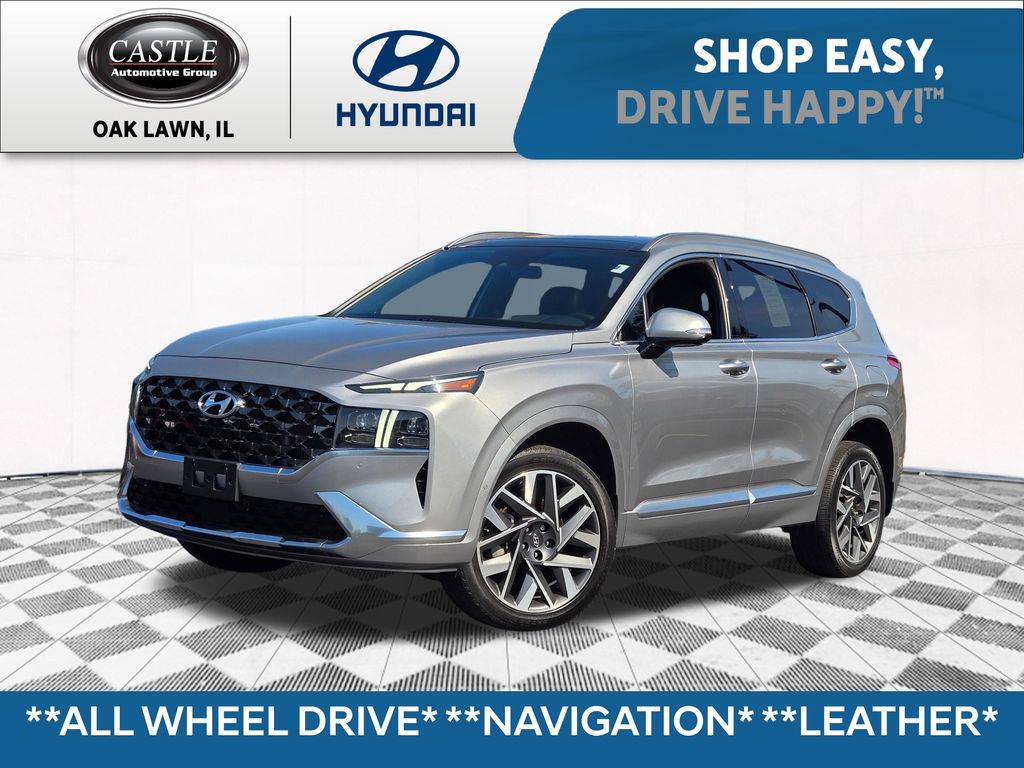 Shimmering Silver Pearl 2023 Hyundai Santa Fe SUV / Crossover All-Wheel Drive Automatic