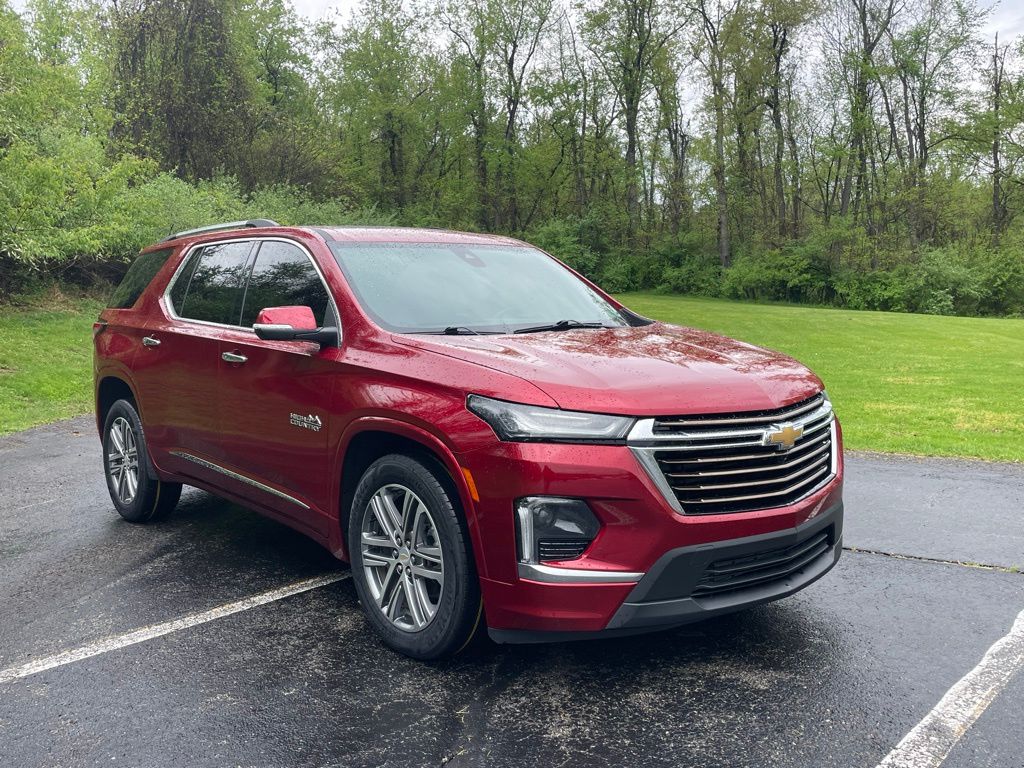 Radiant Red Tintcoat 2023 Chevrolet Traverse High Country AWD SUV / Crossover Four-Wheel Drive 9-Speed Automatic