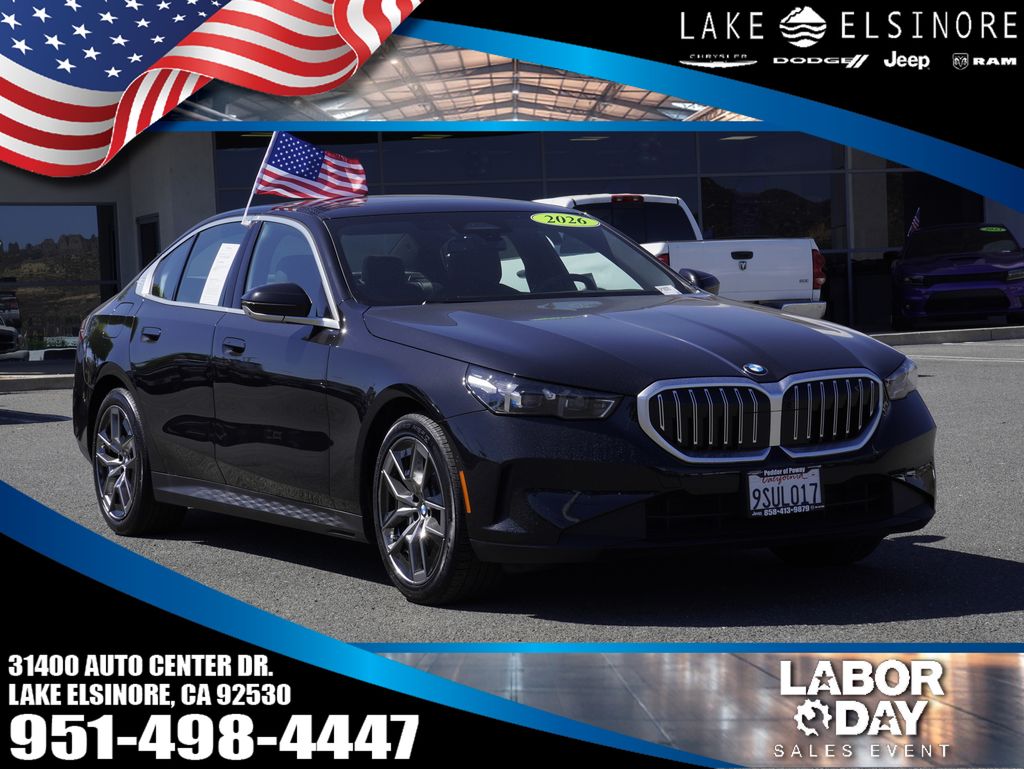 Black Sapphire Metallic 2026 BMW 5 Series Sedan Rear-Wheel Drive 8-Speed Automatic
